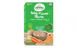 Mimmo Organics Baby Flower Pasta, Whole-Wheat Red Lentils Carrot  Box  250 grams